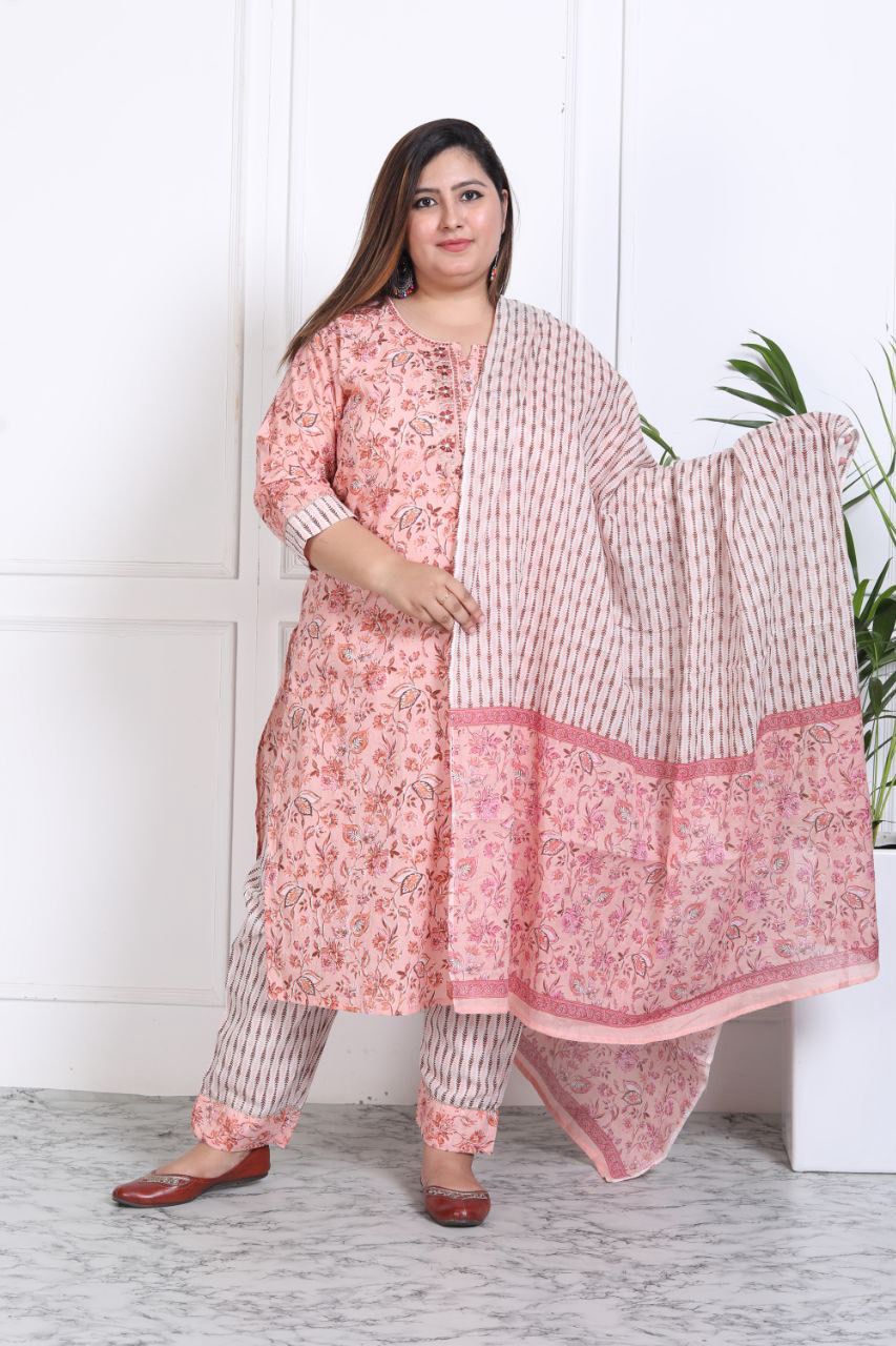 Avya Flower Printed Suit